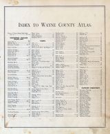 Index, Wayne County 1876 with Detroit